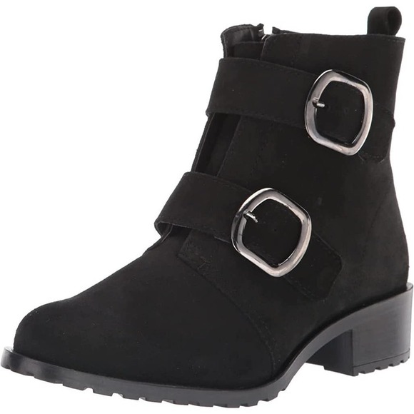 Anne Klein Nitsa Ankle Moto Boots Black Women's Size 6M - Picture 1 of 11